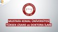 Mustafa Kemal Üniversitesi Yüksek Lisans ve Doktora İlanı
